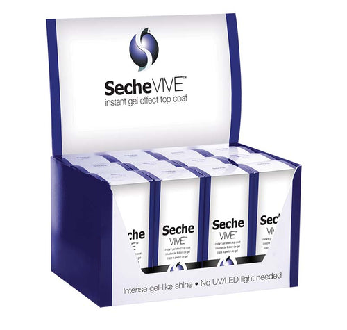 Seche Vive Gel Effect Top Coat 12 pc Display