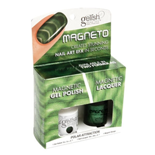 Nail Harmony Gelish - Magneto - Gel Polish and Nail Lacquer - Polar Attraction Green