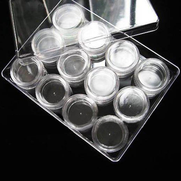 Acrylic Clear Glitter Jar and Case- Large